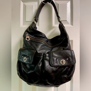 MARC BY MARC JACOBS BLACK LEATHER CLASSIC HOBO Large. EUC